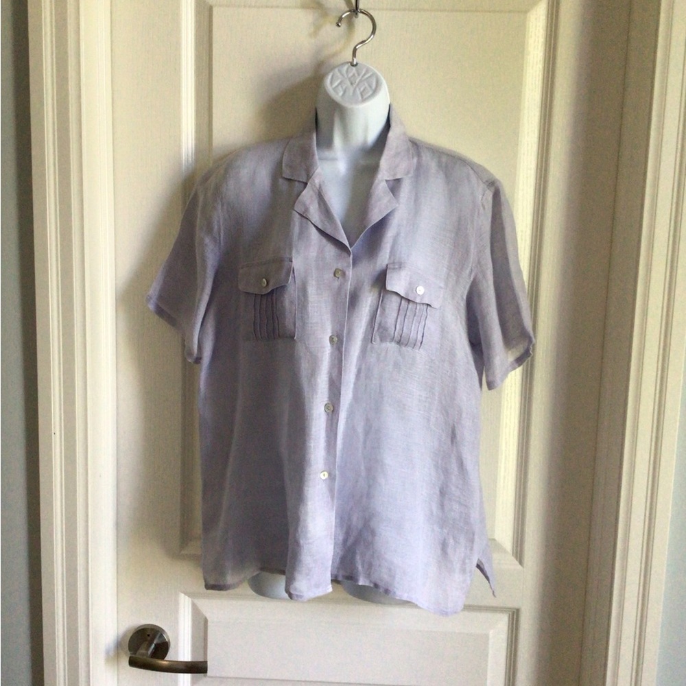 Edward Irish Linen women’s blouse size large